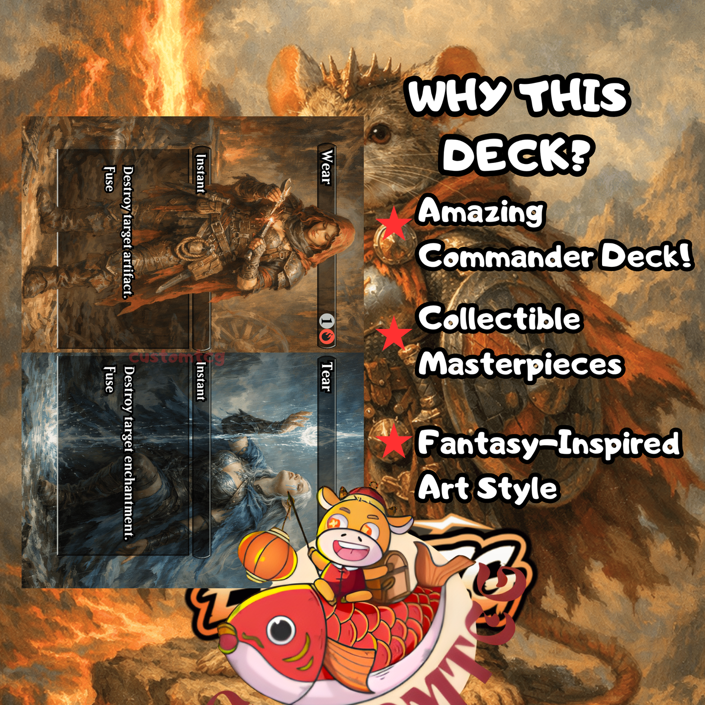 Mabel, Heir to Cragflame custom commander deck