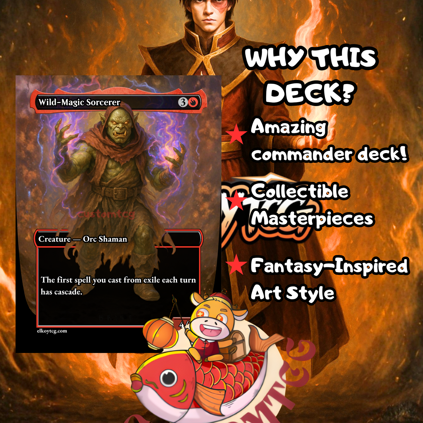 🔥 Fire Lord Zuko — Custom Deck 🔥