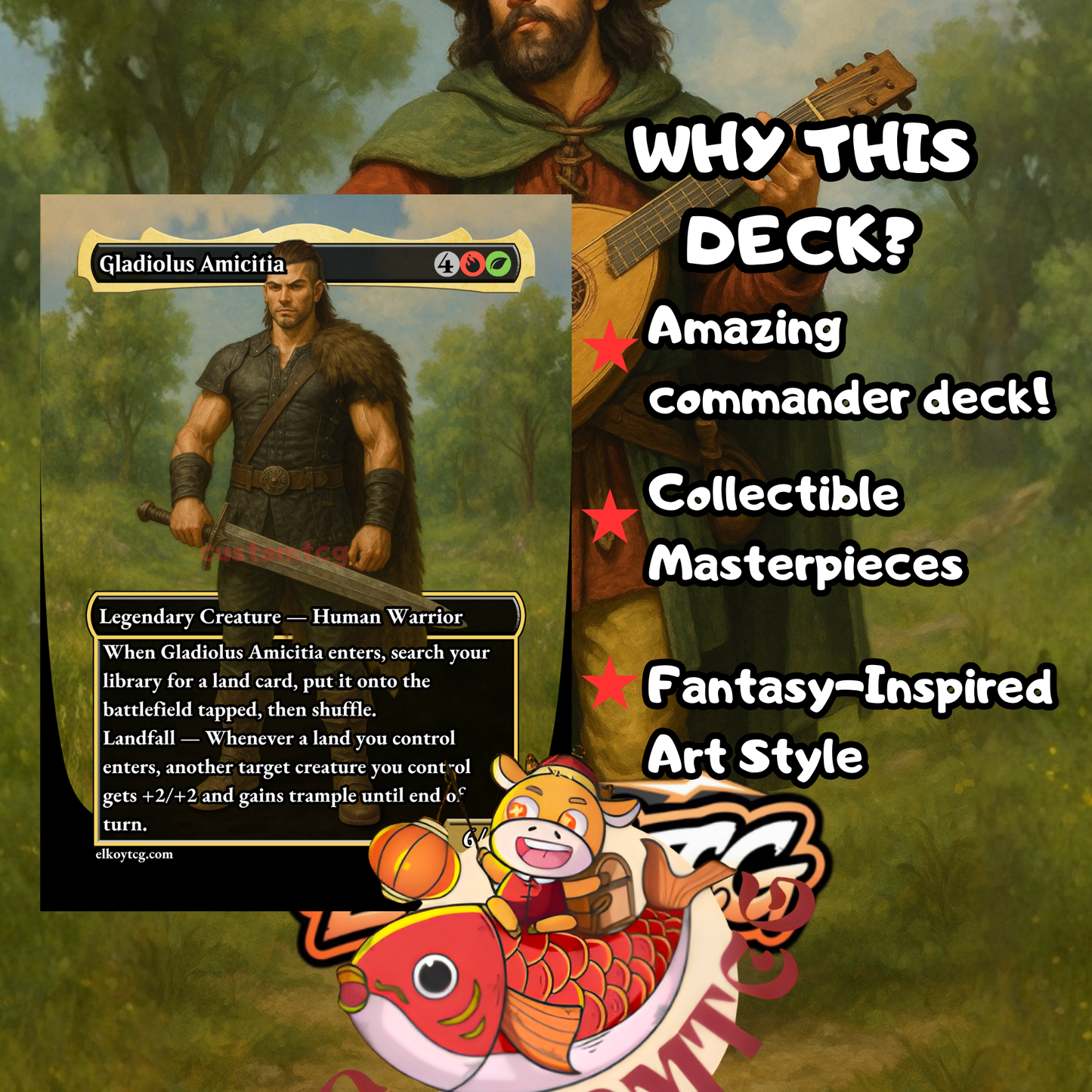 The Wandering Minstrel — Custom Deck
