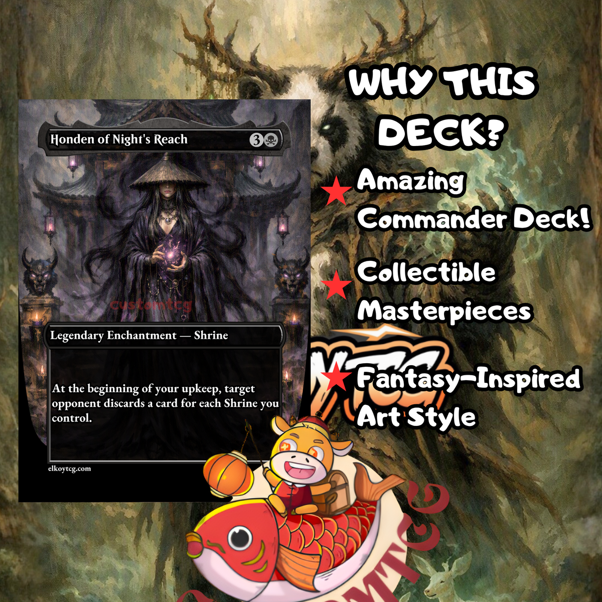 Hei Bai, Forest Guardian — 5-Color Shrine Tribal Commander Custom Deck