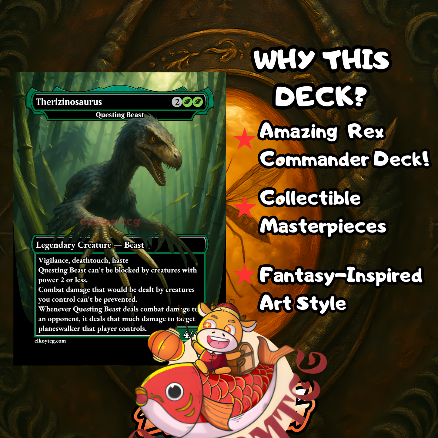 INDOMINOUS JURASSIC PARK CUSTOM DECK