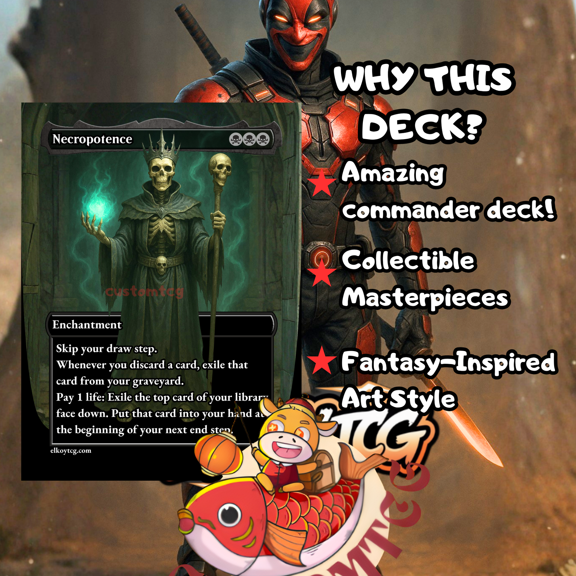 Deadpool, Trading Card Custom Deck ElkoyTCG Deadpool, Trading Card Custom Deck ElkoyTCG
