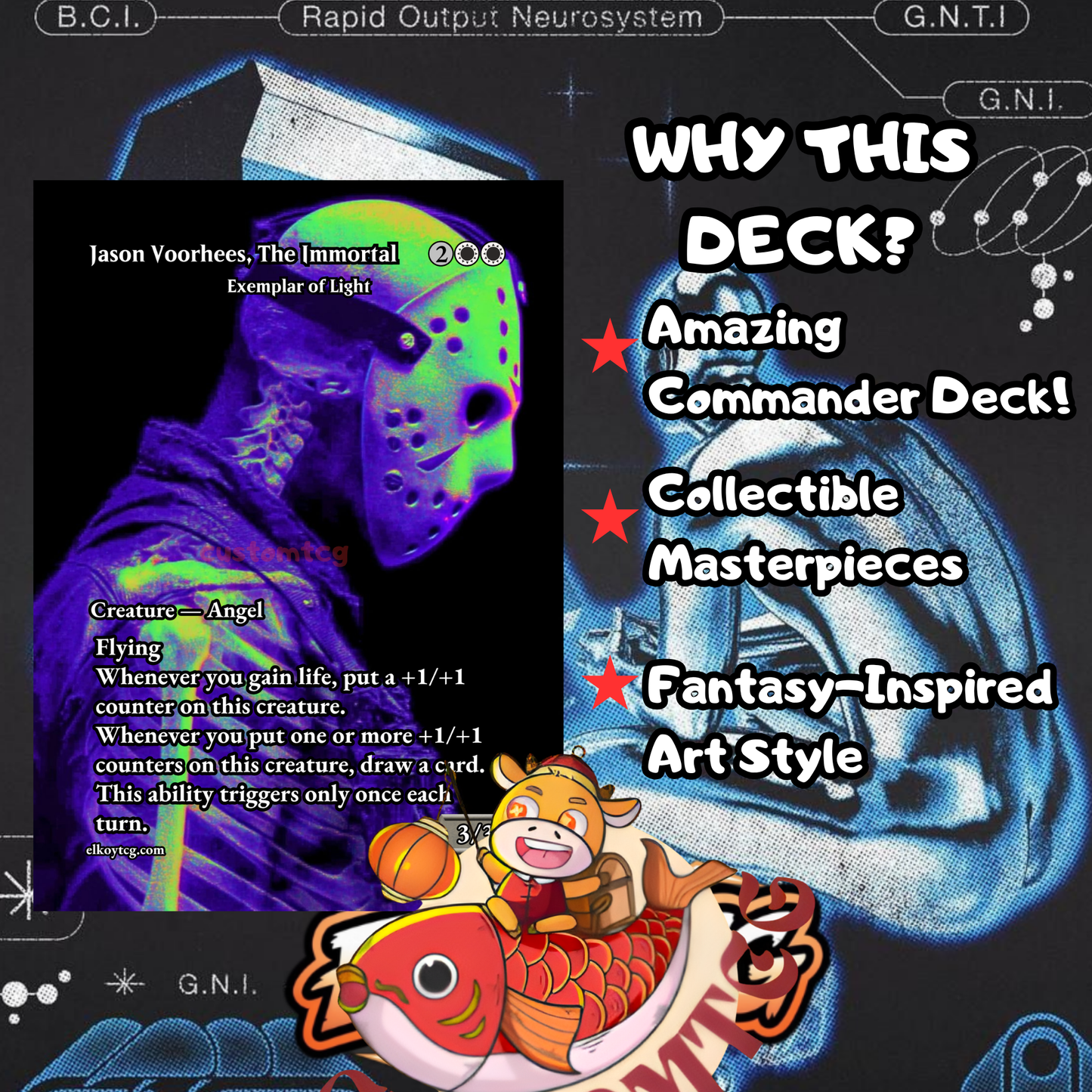 Cyber-Goth Shilgengar Deck — DROP 3.0 - Limited to only 30 units