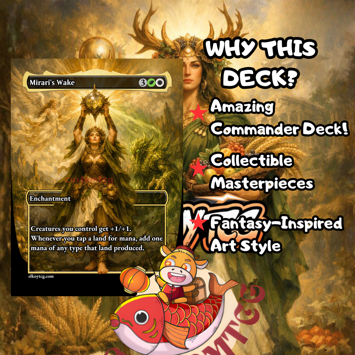 Karametra, God of Harvests — Selesnya (GW) Landfall & Ramp Commander Custom Deck