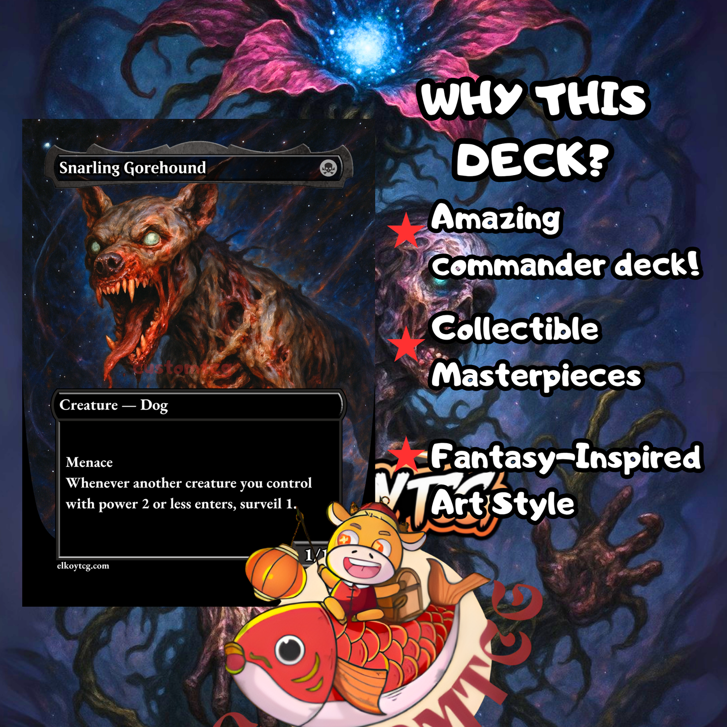 The Necrobloom V2 Custom Deck