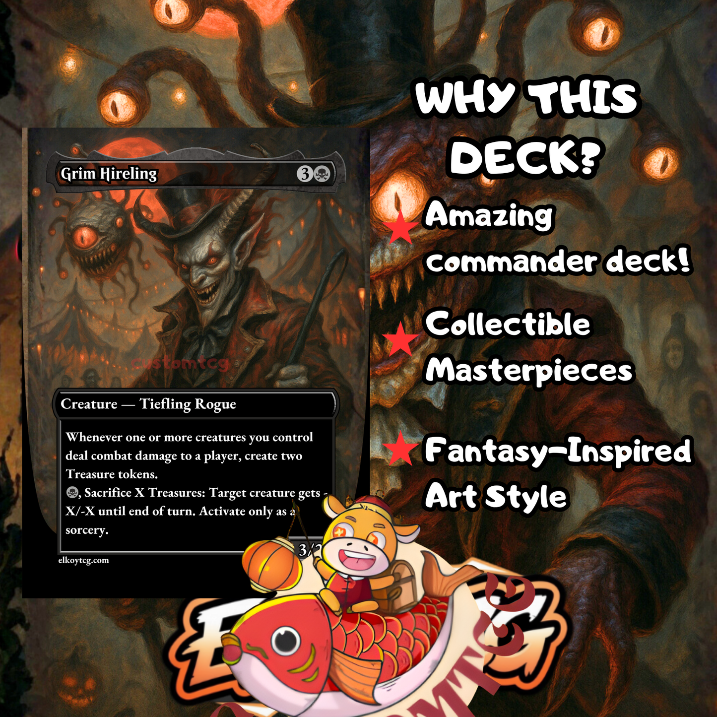 Karazikar, the Eye Tyrant – Custom Commander Deck (100 Cards + Tokens)