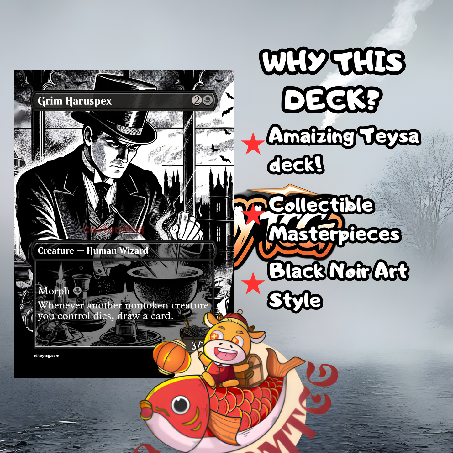 Black Noir Custom Deck