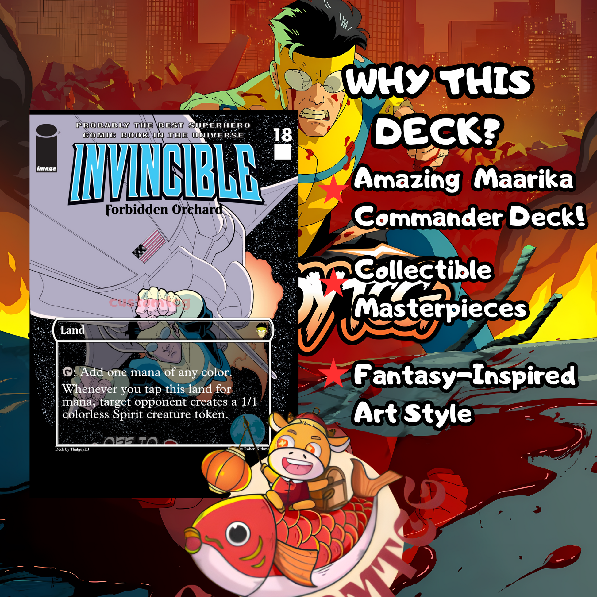 invincible mtg cards Invincible Custom Deck – ElkoyTCG