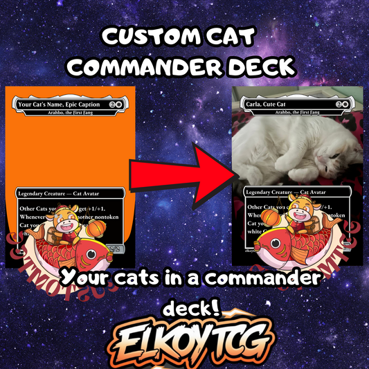 Custom Cat Commander Deck