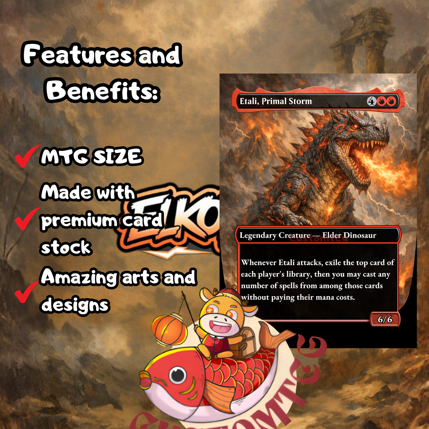 Kratos, God of War Custom Deck