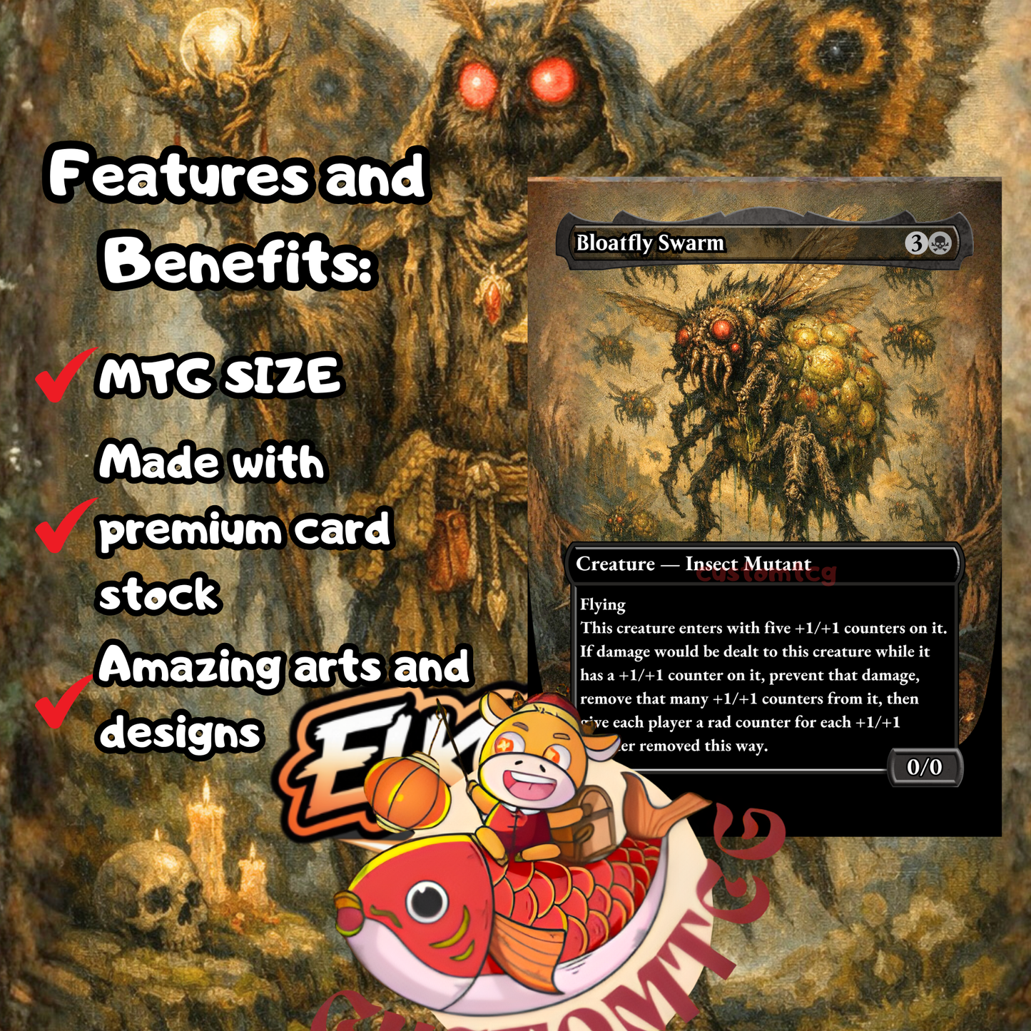 The Wise Mothman V3 Custom Deck