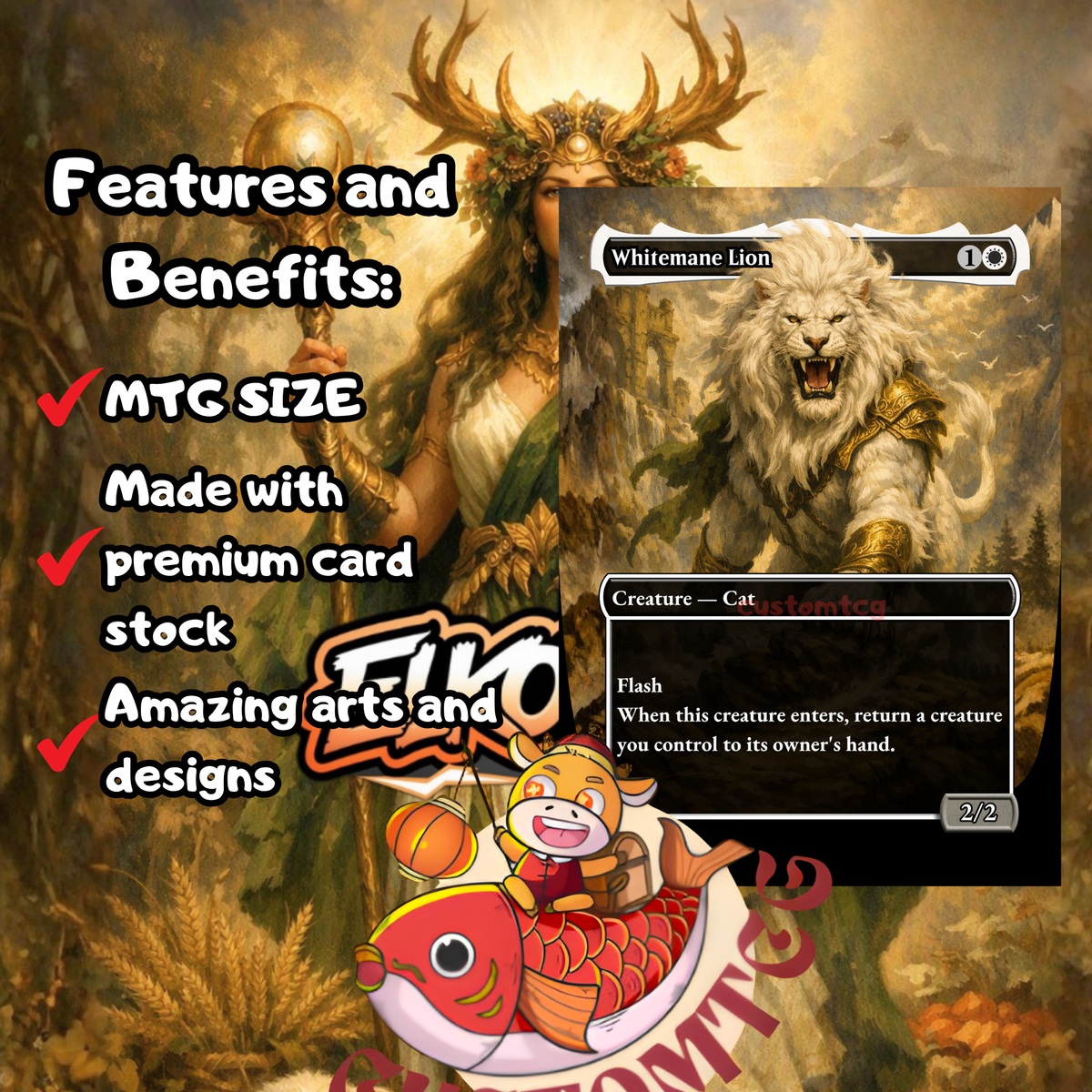 Karametra, God of Harvests — Selesnya (GW) Landfall & Ramp Commander Custom Deck