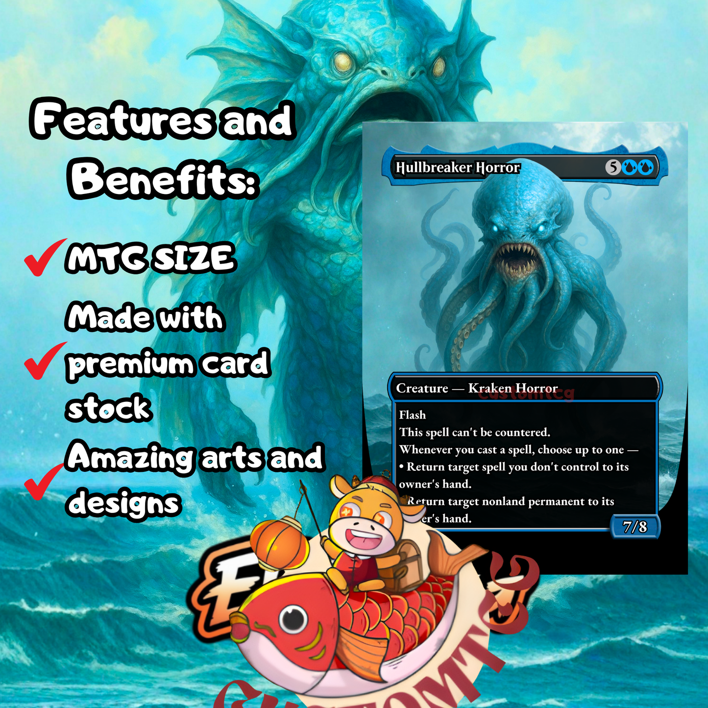 Eluge, the Shoreless Sea Custom Deck