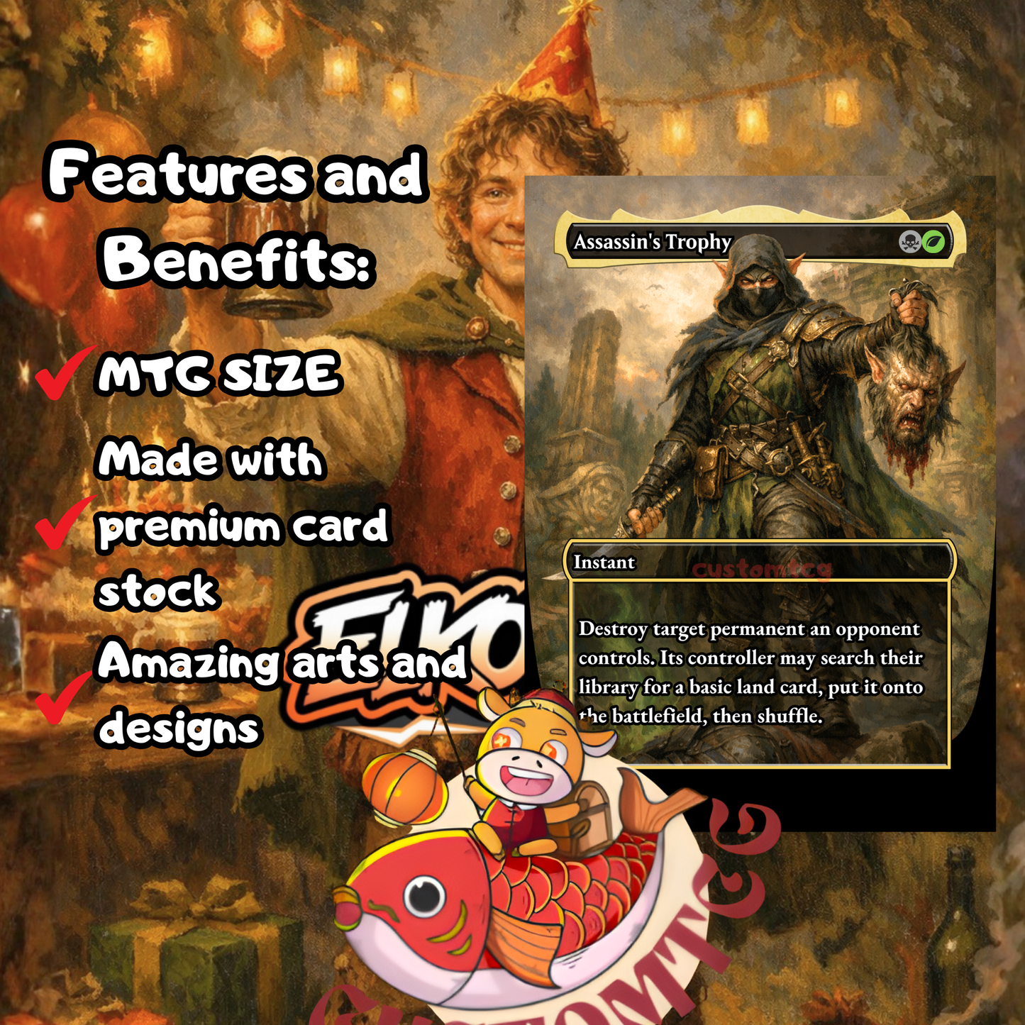 Bilbo, Birthday Celebrant custom deck