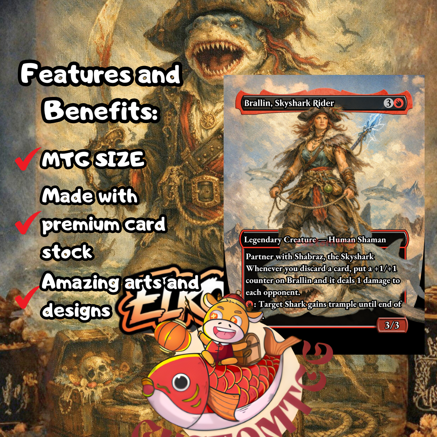 Captain Howler, Sea Scourge custom deck