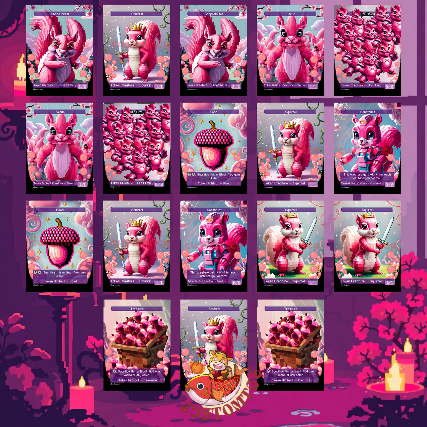 Squirrel Pixel Tokens