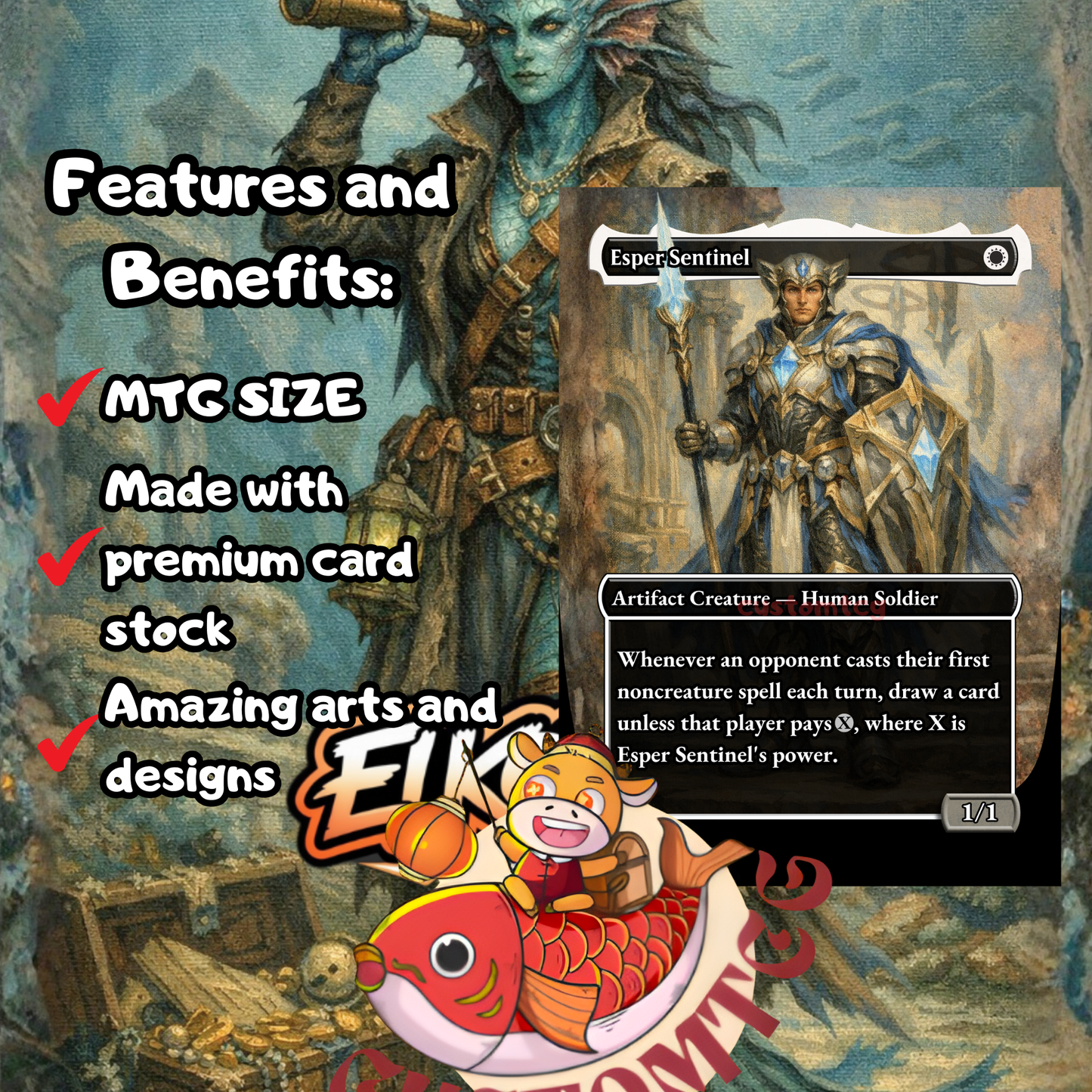 Morska, Undersea Sleuth Custom Deck