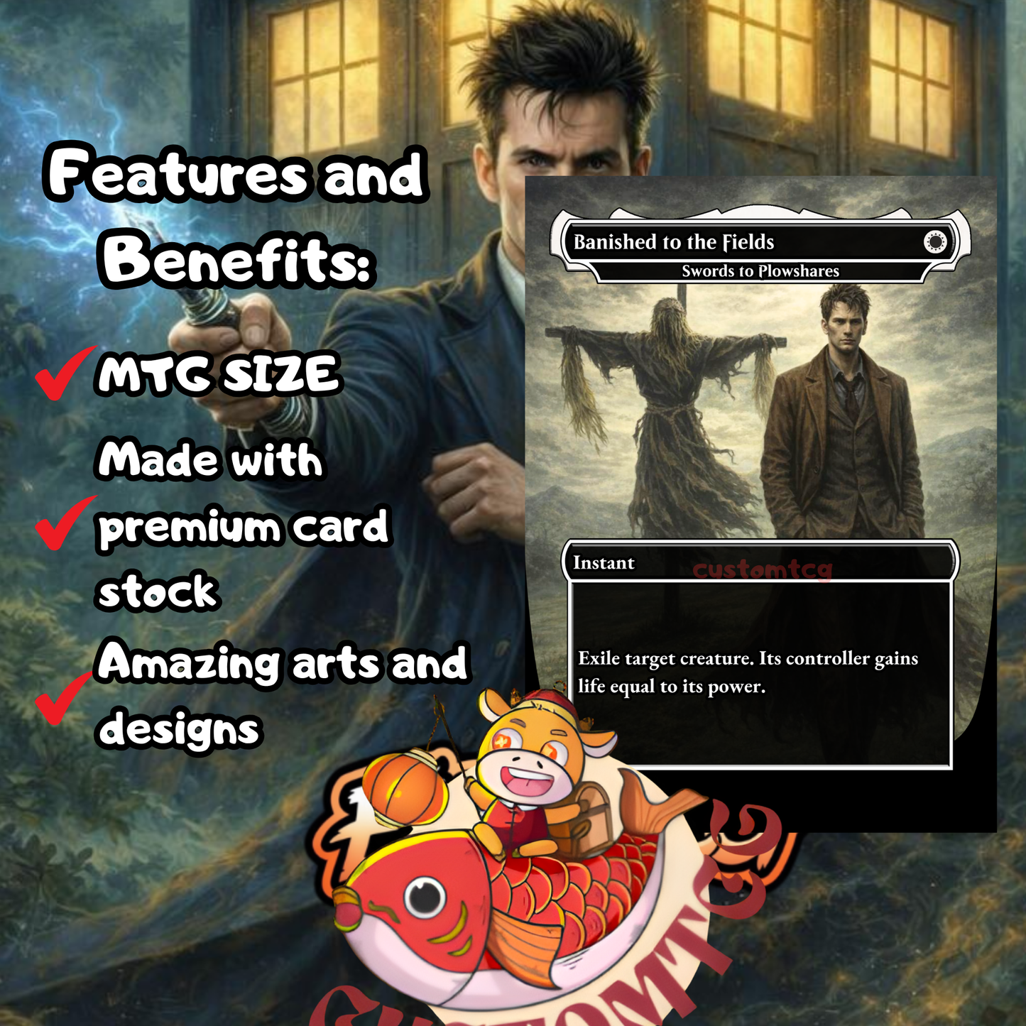 Doctor Who Custom Deck — 100 Cards + Tokens