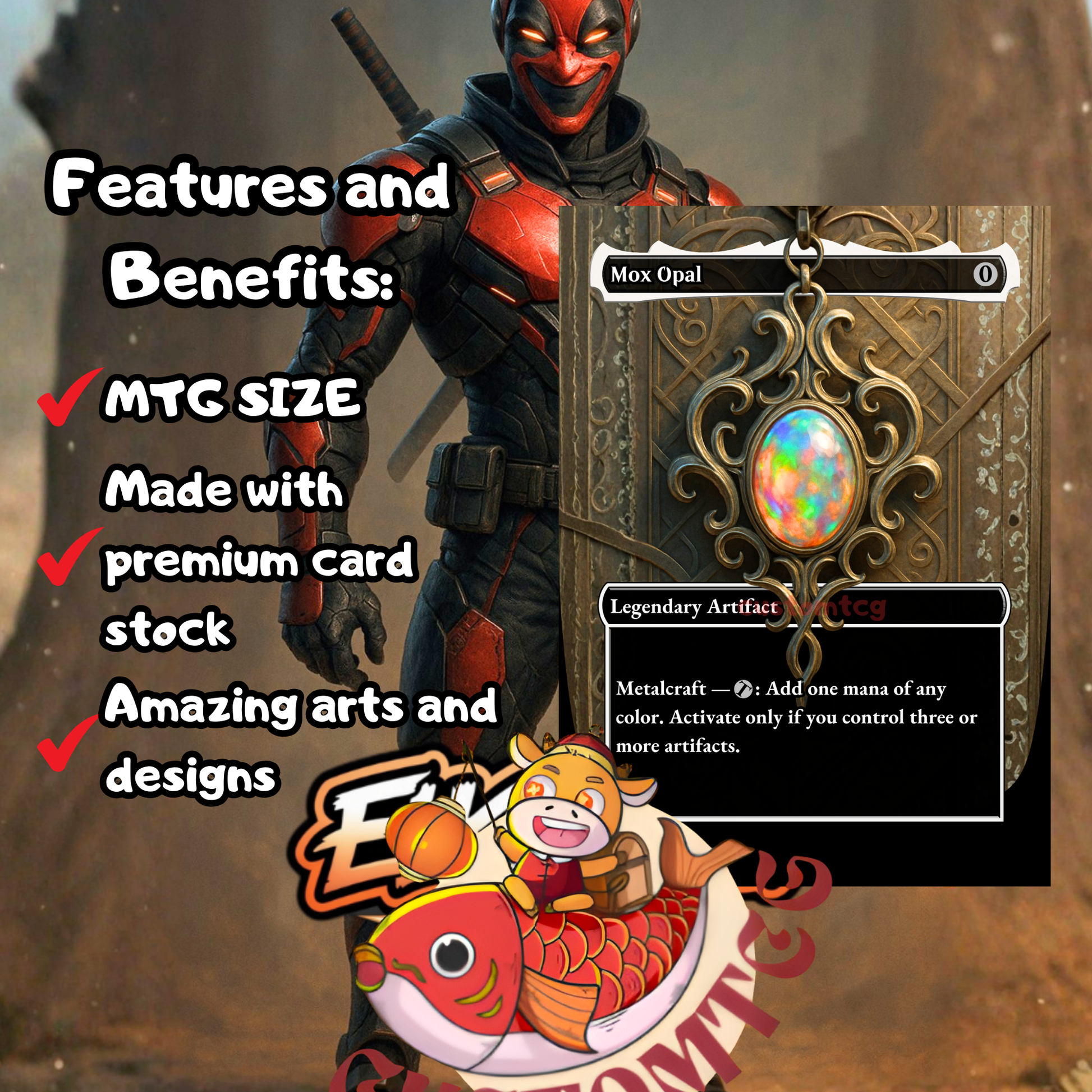 deadpool trading card mtg deck Deadpool, Trading Card – Custom Deck – ElkoyTCG
