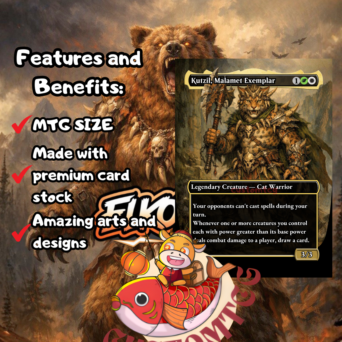 Duskana, the Rage Mother — Naya Bears & Beasts Combat Custom Deck