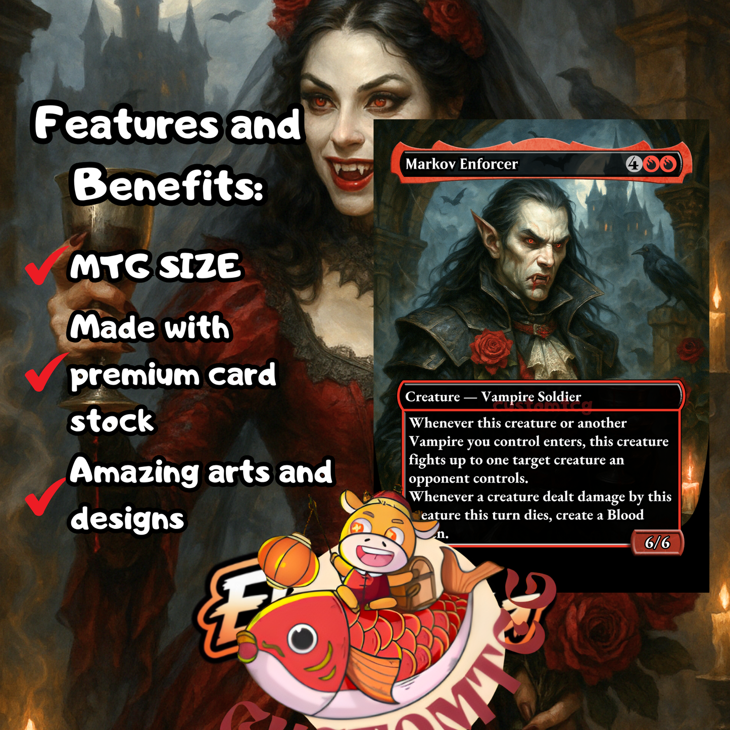 Olivia, Crimson Bride – Custom Deck (100 Cards + Tokens)