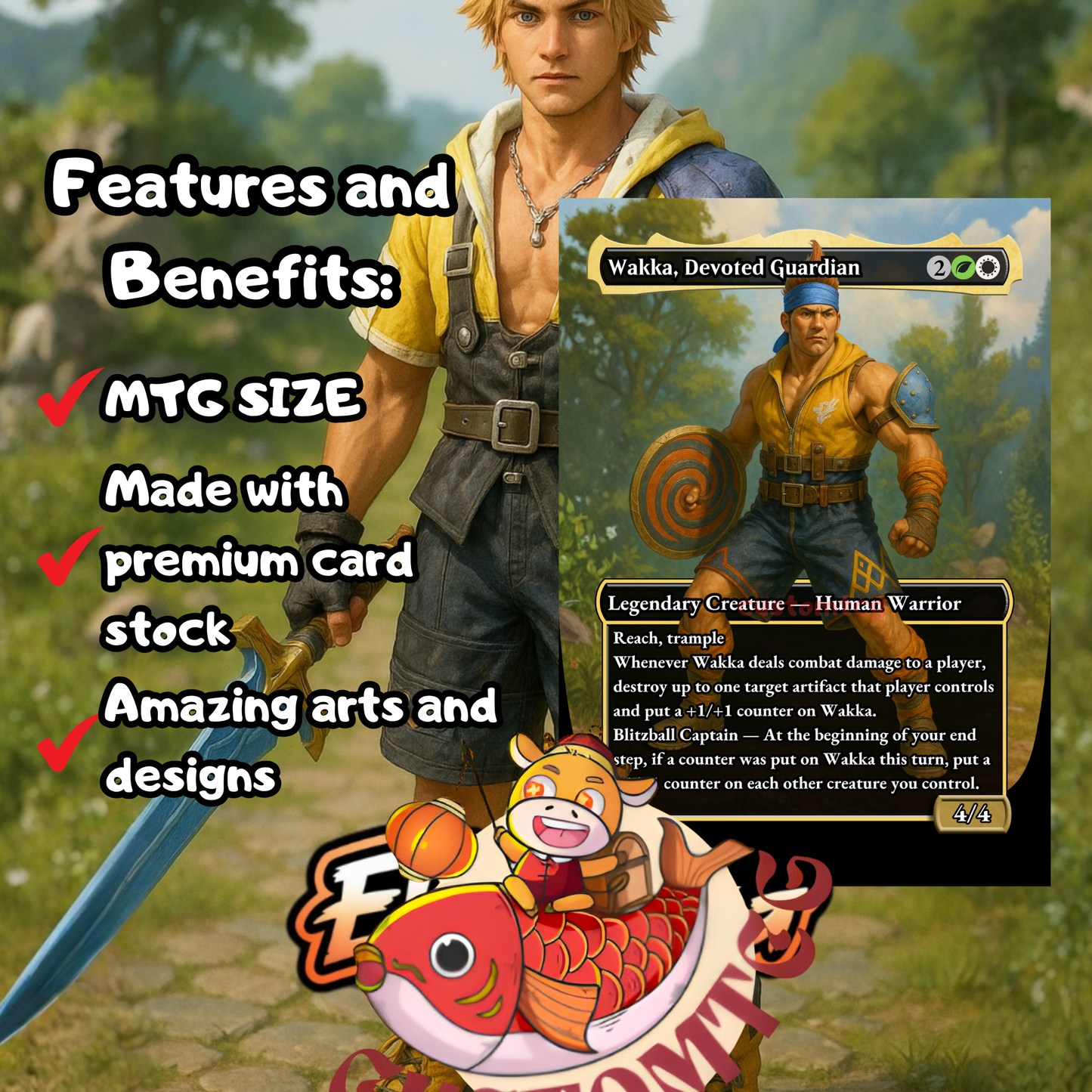 🌊 Tidus, Yuna’s Guardian — Custom Commander Deck