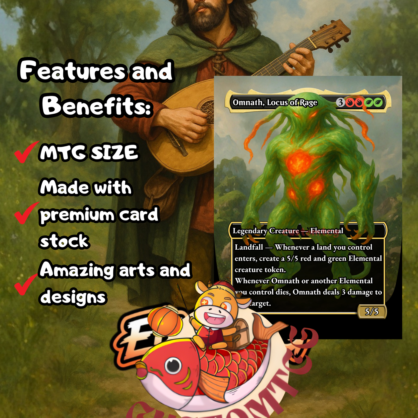 The Wandering Minstrel — Custom Deck
