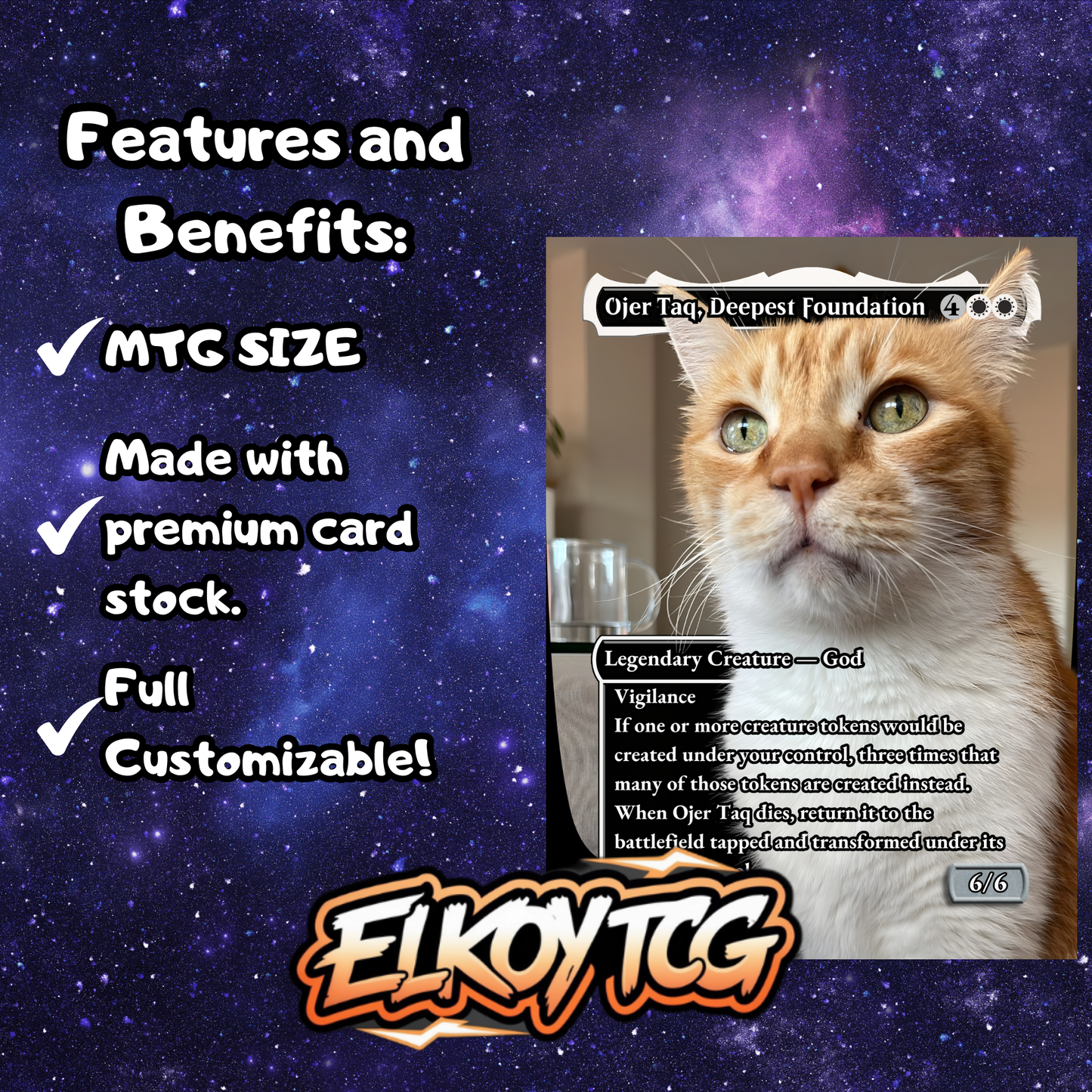 Custom Cat Commander Deck