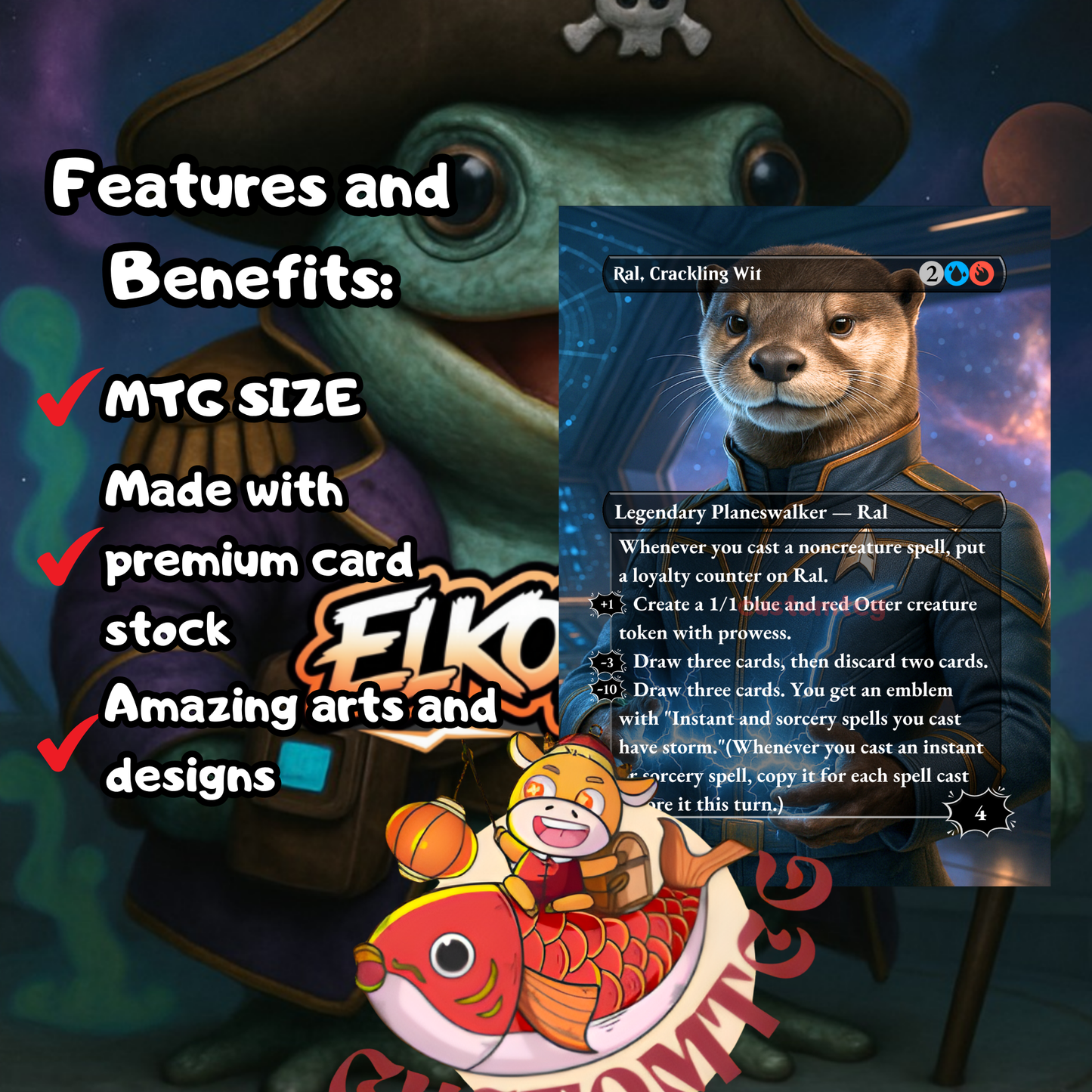 Flubs, the Fool SPACE Custom deck