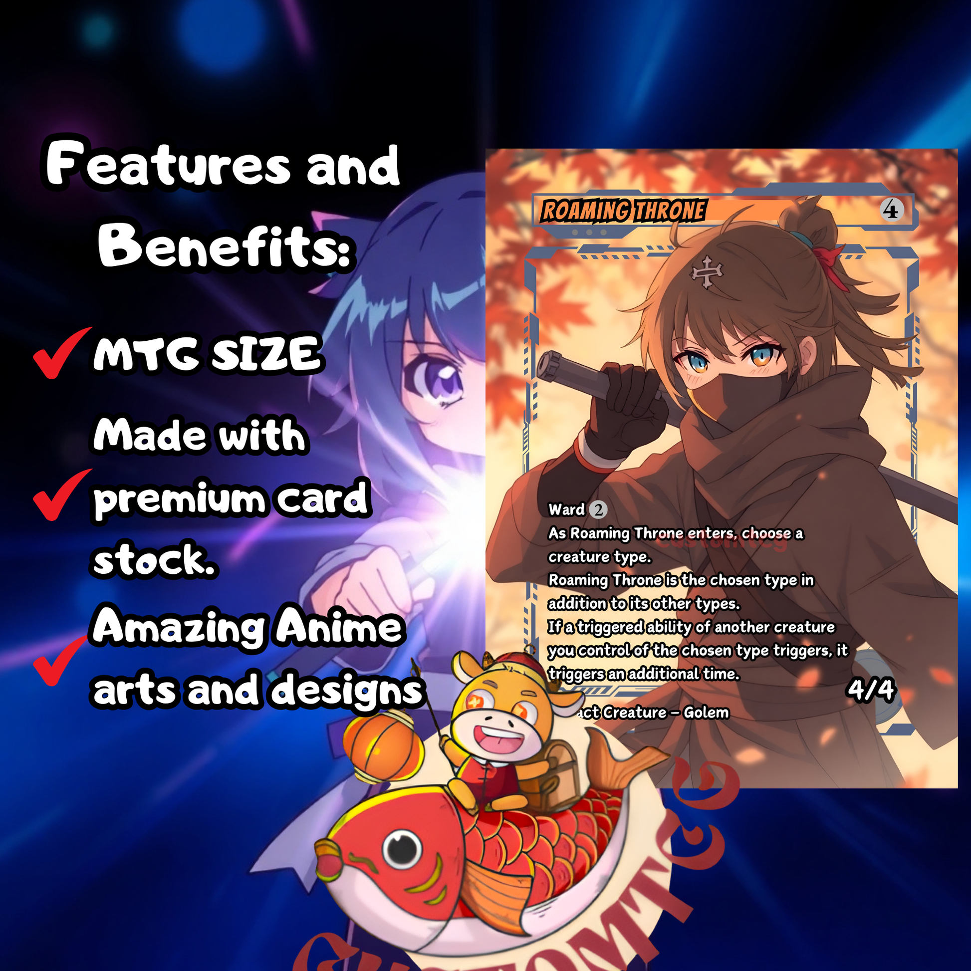 waifu mtg cards Yuriko Waifu Custom Deck – ElkoyTCG