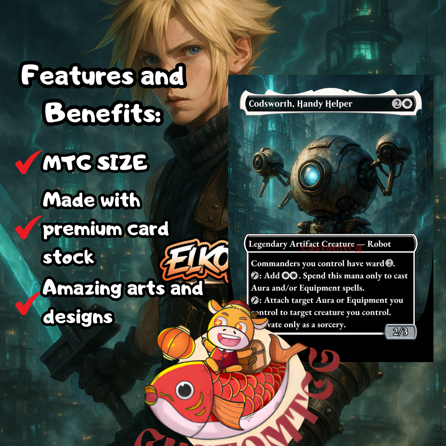 Cloud, Ex-SOLDIER – Custom Deck