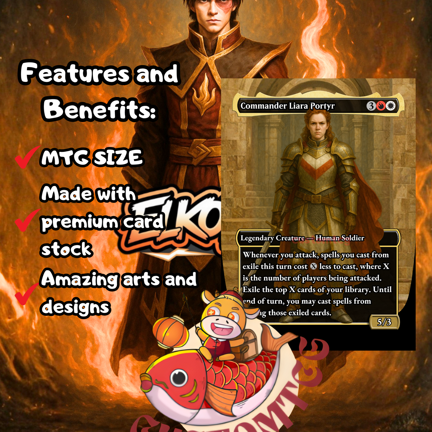 🔥 Fire Lord Zuko — Custom Deck 🔥