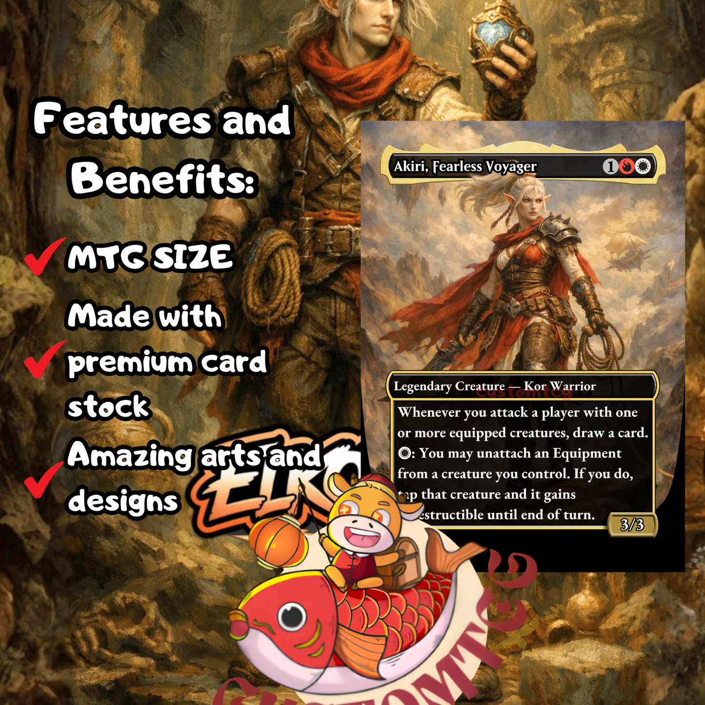 Ardenn, Intrepid Archaeologist & Rograkh, Son of Rohgahh Custom Deck