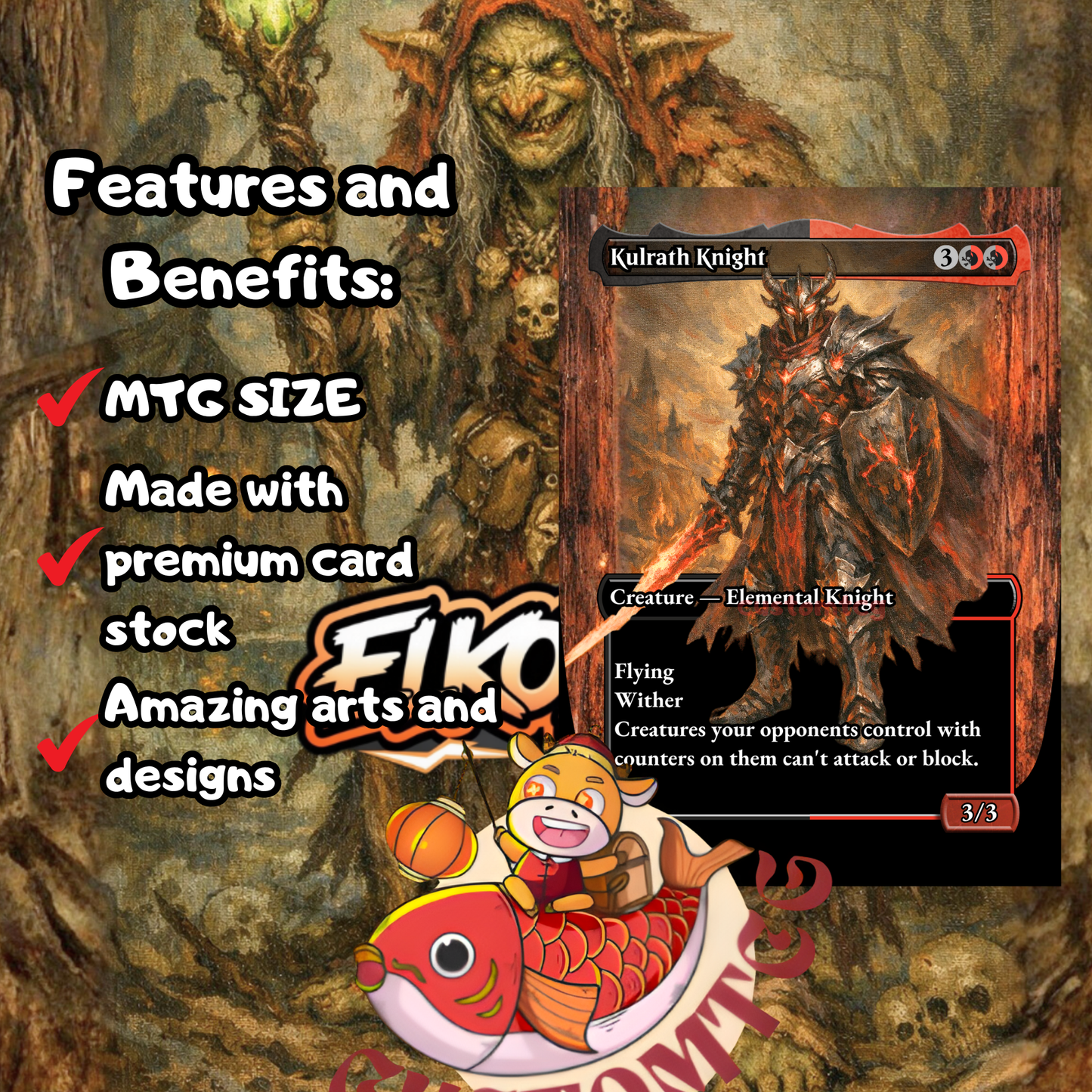 Auntie Ool, Cursewretch Custom Deck (100 Cards + Tokens)