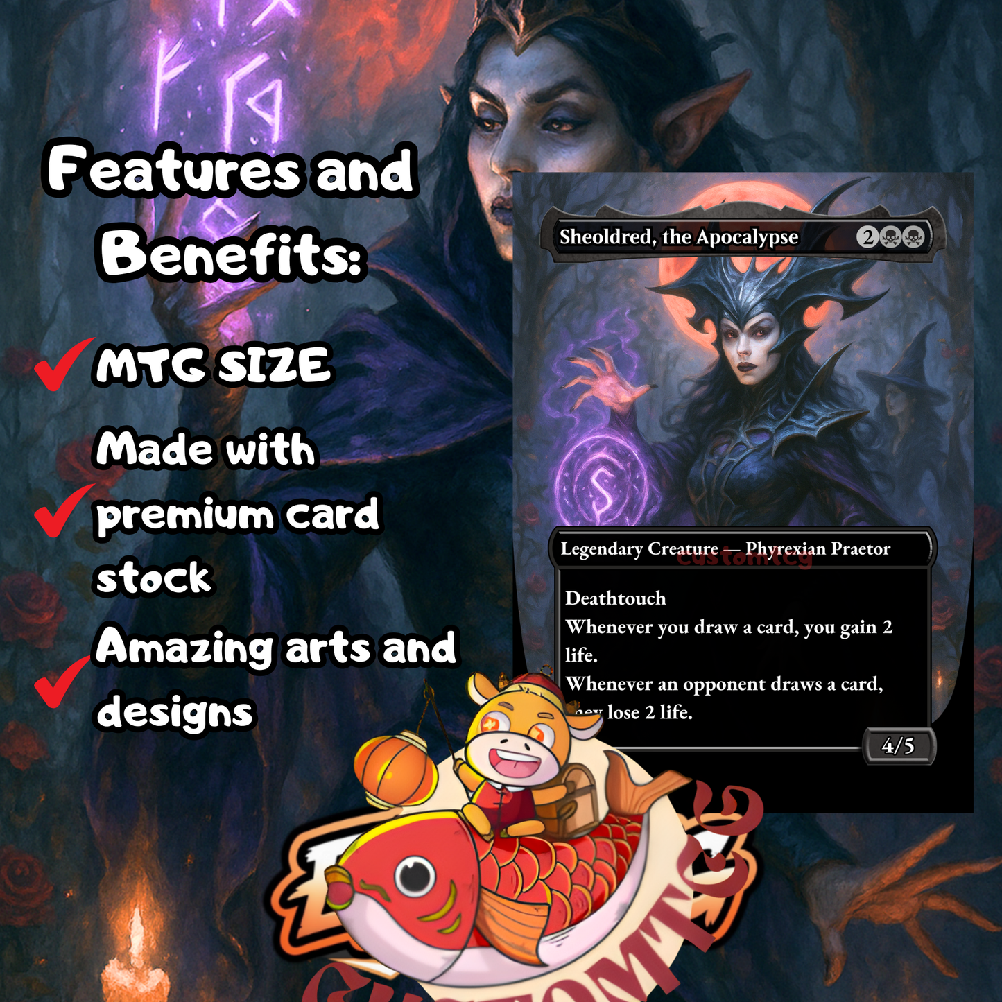 Ayara, First of Locthwain – Custom Commander Deck (100 Cards + Tokens)