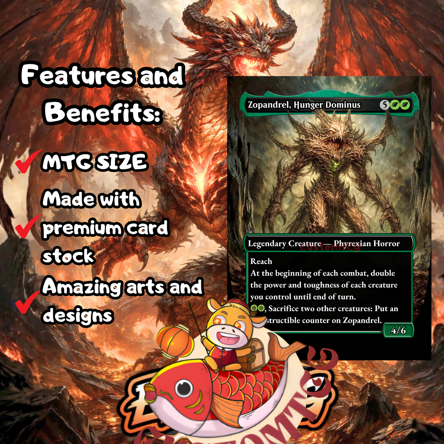 Ziatora, the Incinerator – Custom Deck 🐉💰