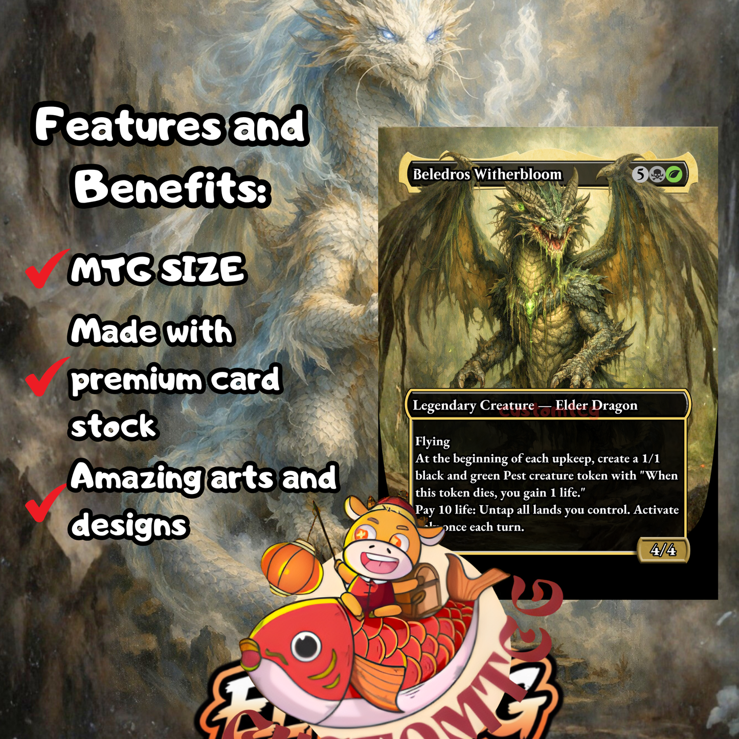 Betor, Ancestor’s Voice – Custom Deck (100 Cards + Tokens) 🛡️🐉