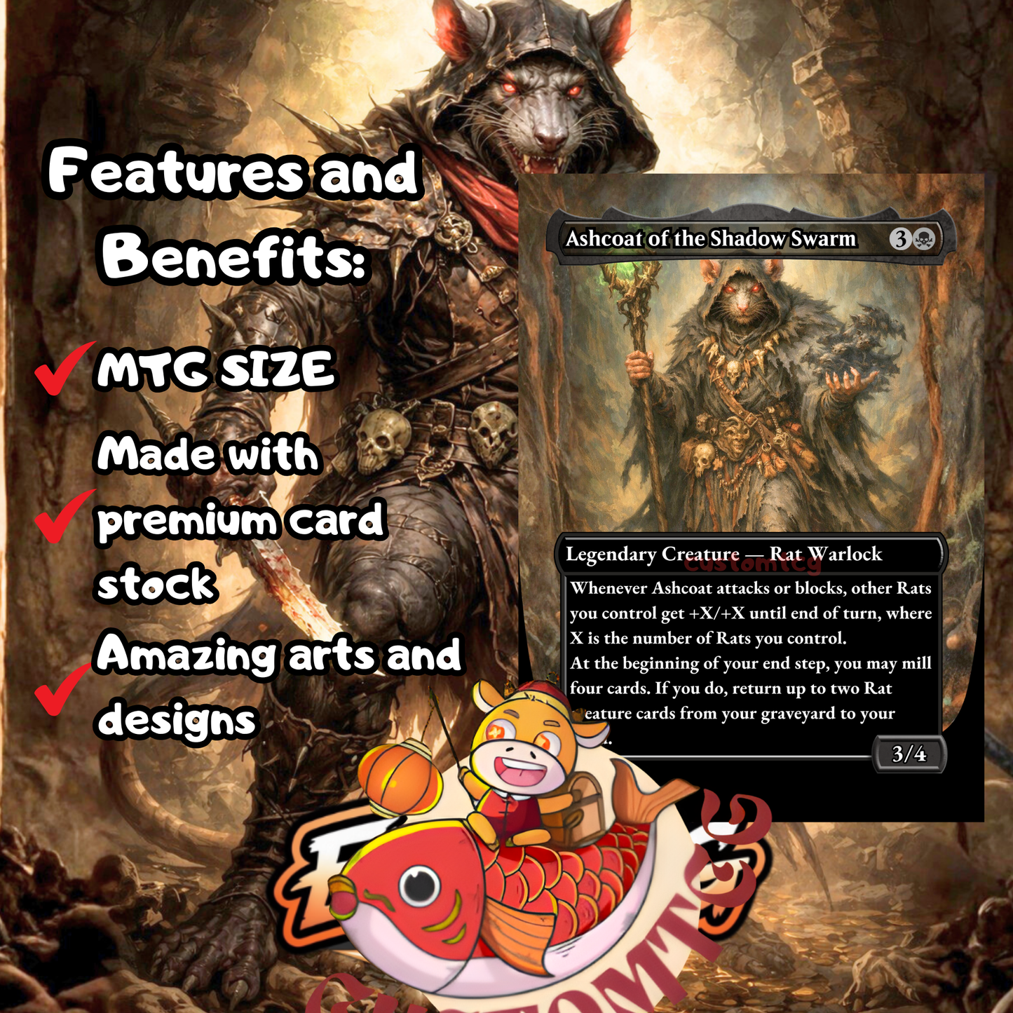 Vren, the Relentless – Deck (100 Cards + Tokens) 🐀