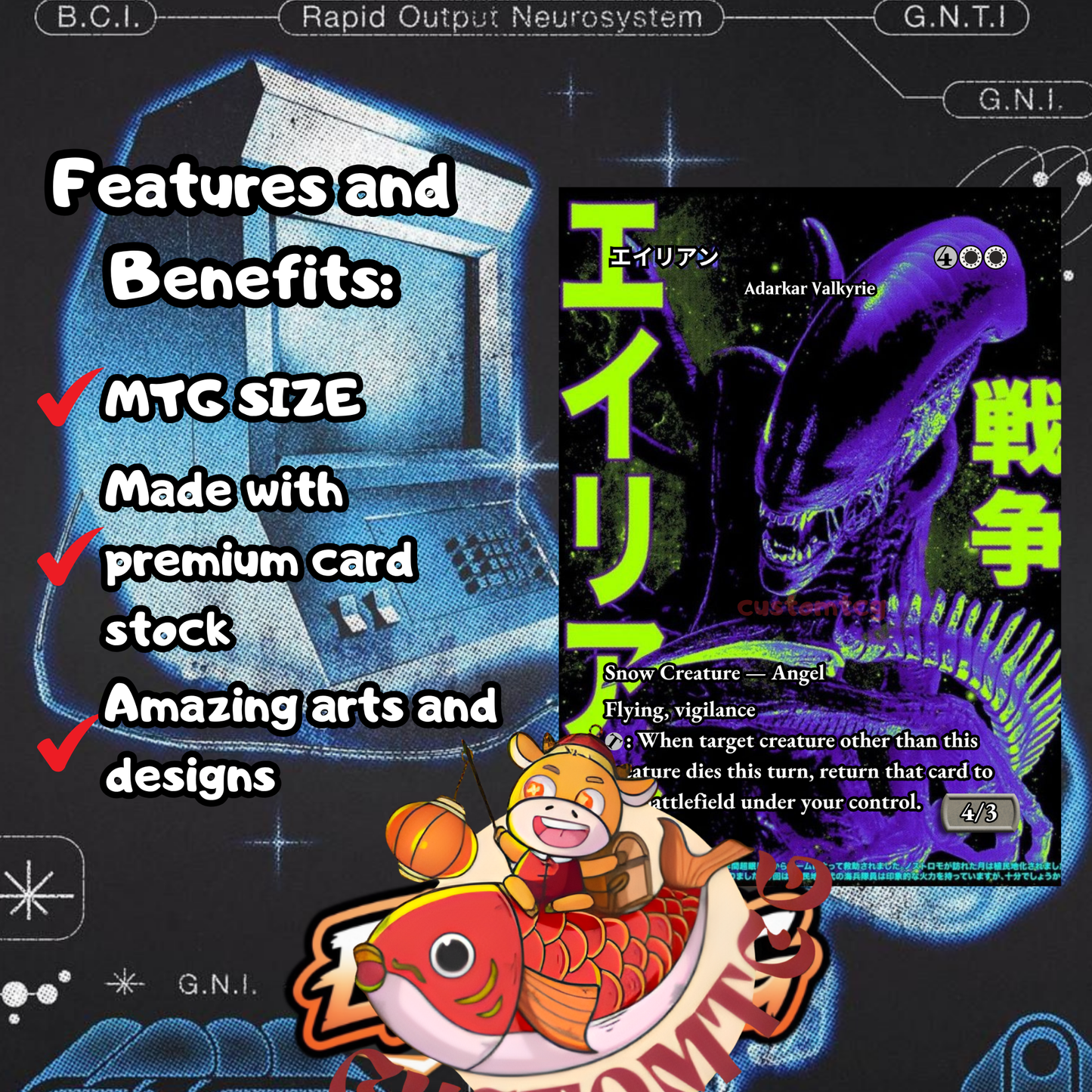 Cyber-Goth Shilgengar Deck — DROP 3.0 - Limited to only 30 units