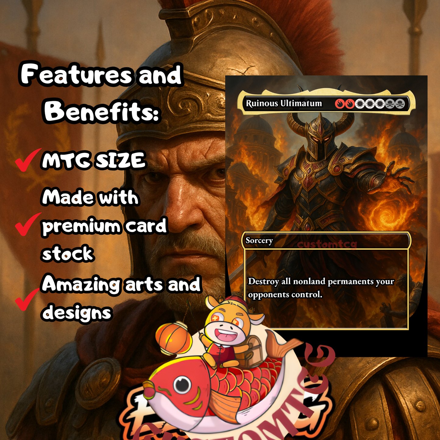 Caesar, Legion’s Emperor Custom Deck (Top#56)