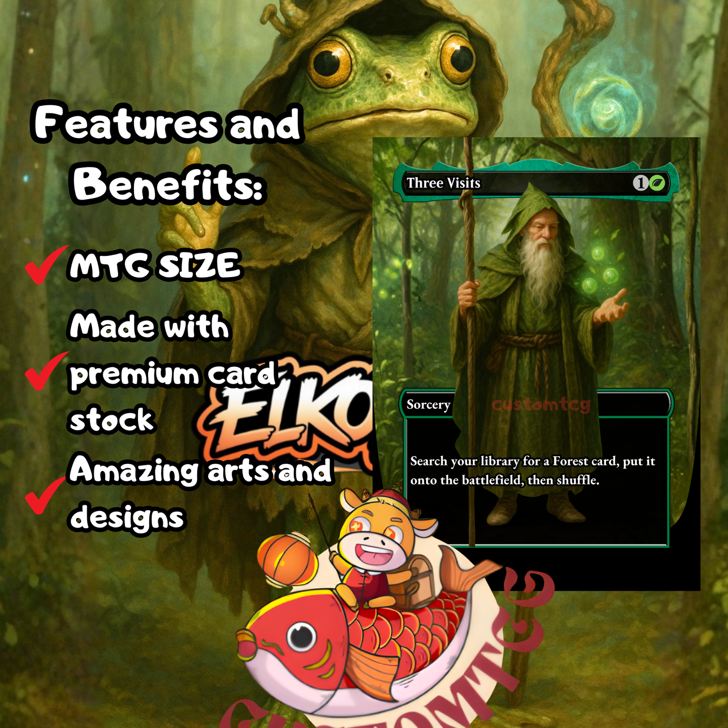 Helga, Skittish Seer – Custom Deck