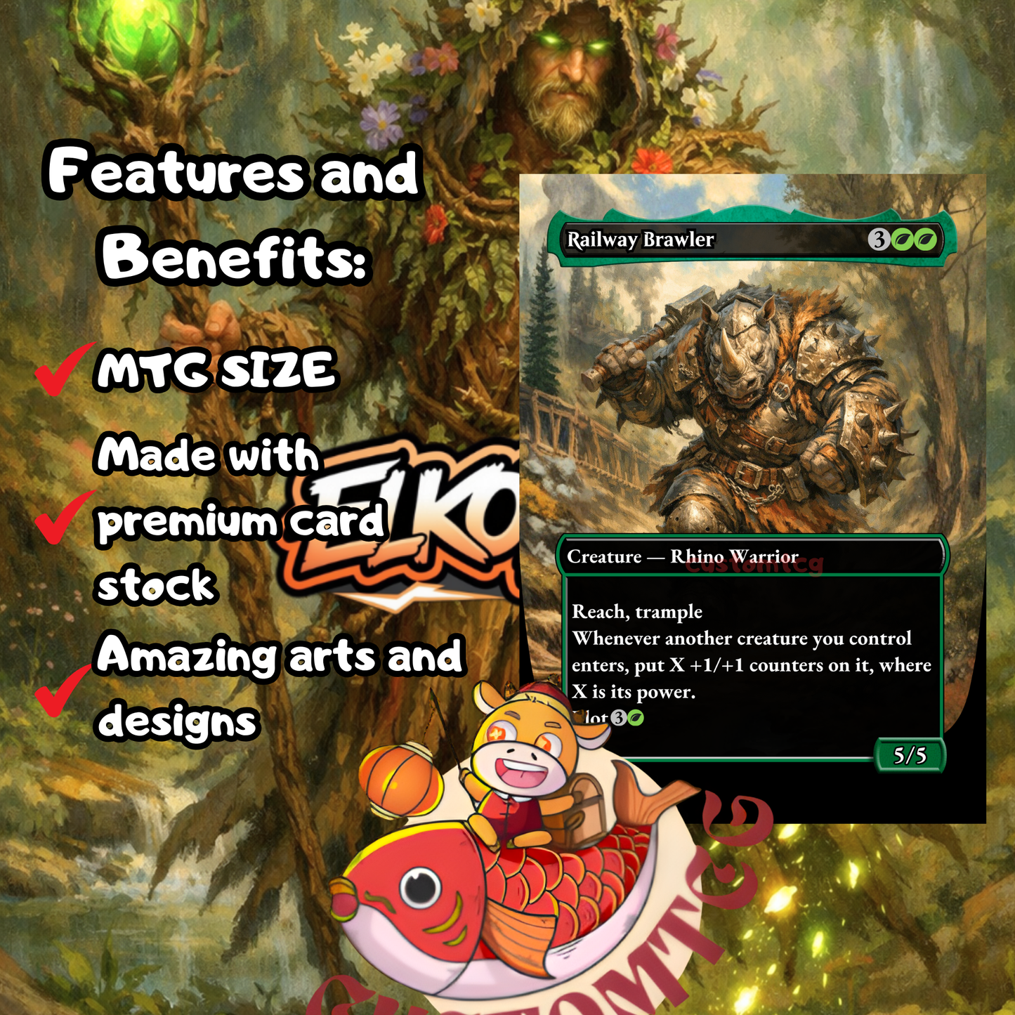 Bristly Bill, Spine Sower Custom Deck