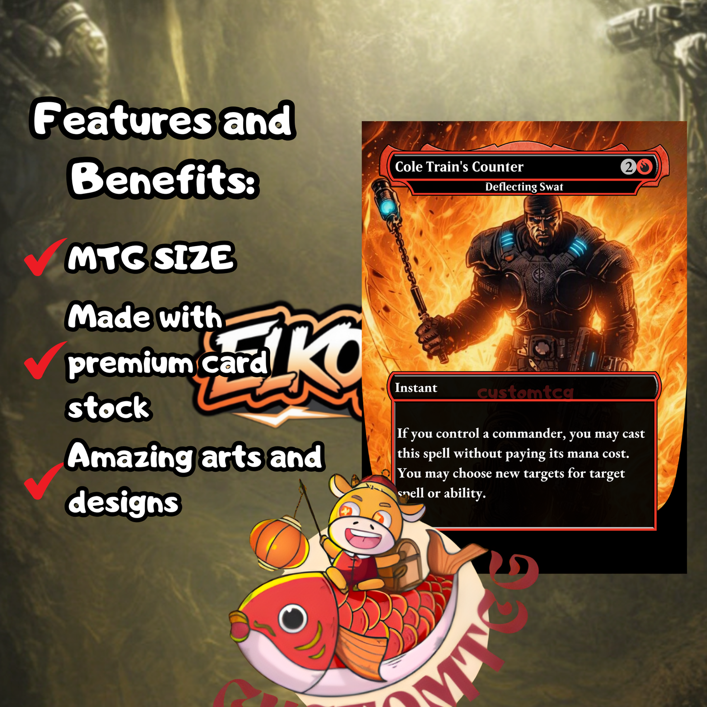 Gears of War Custom Deck