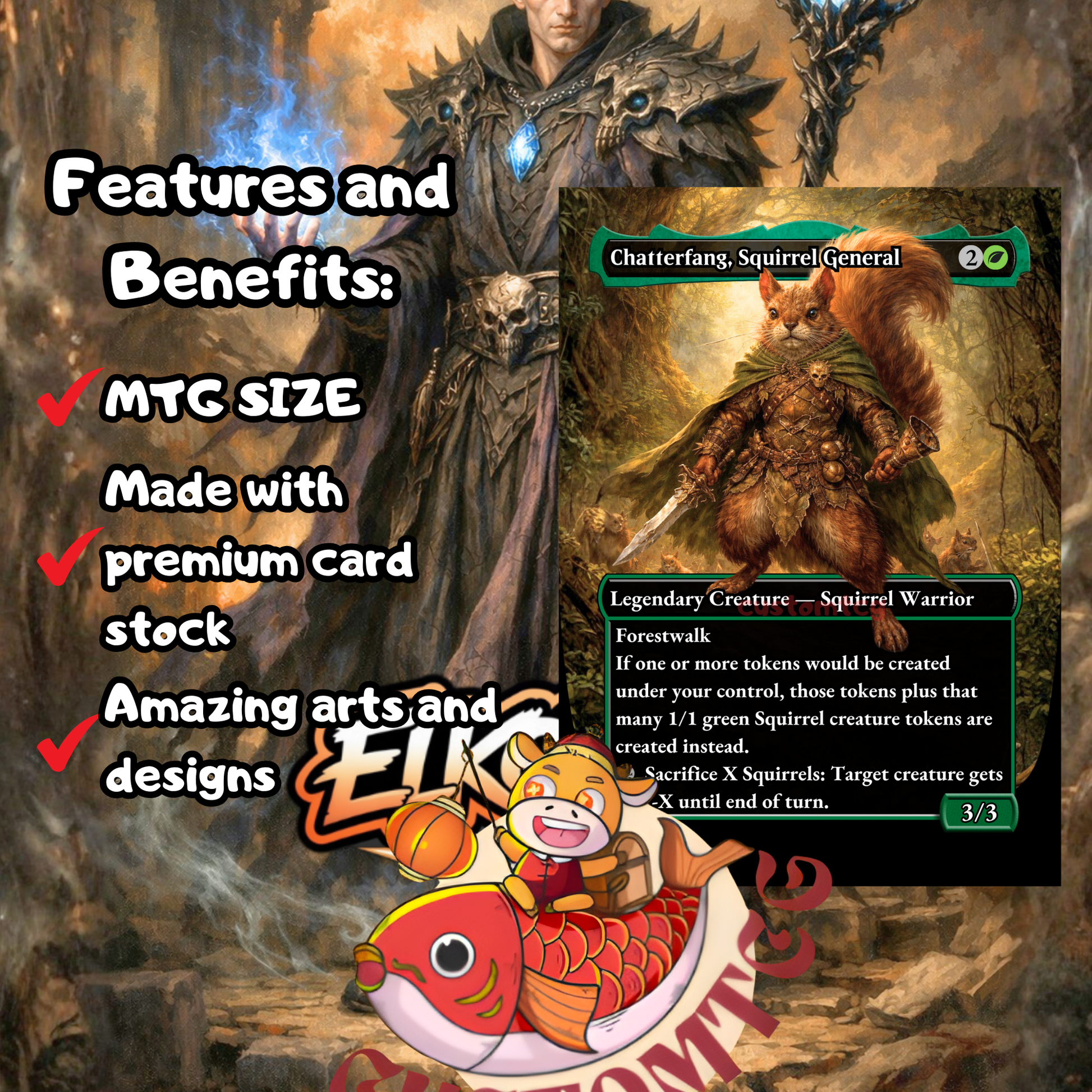 Hazel of the Rootbloom – Custom Deck 🌰🐿️