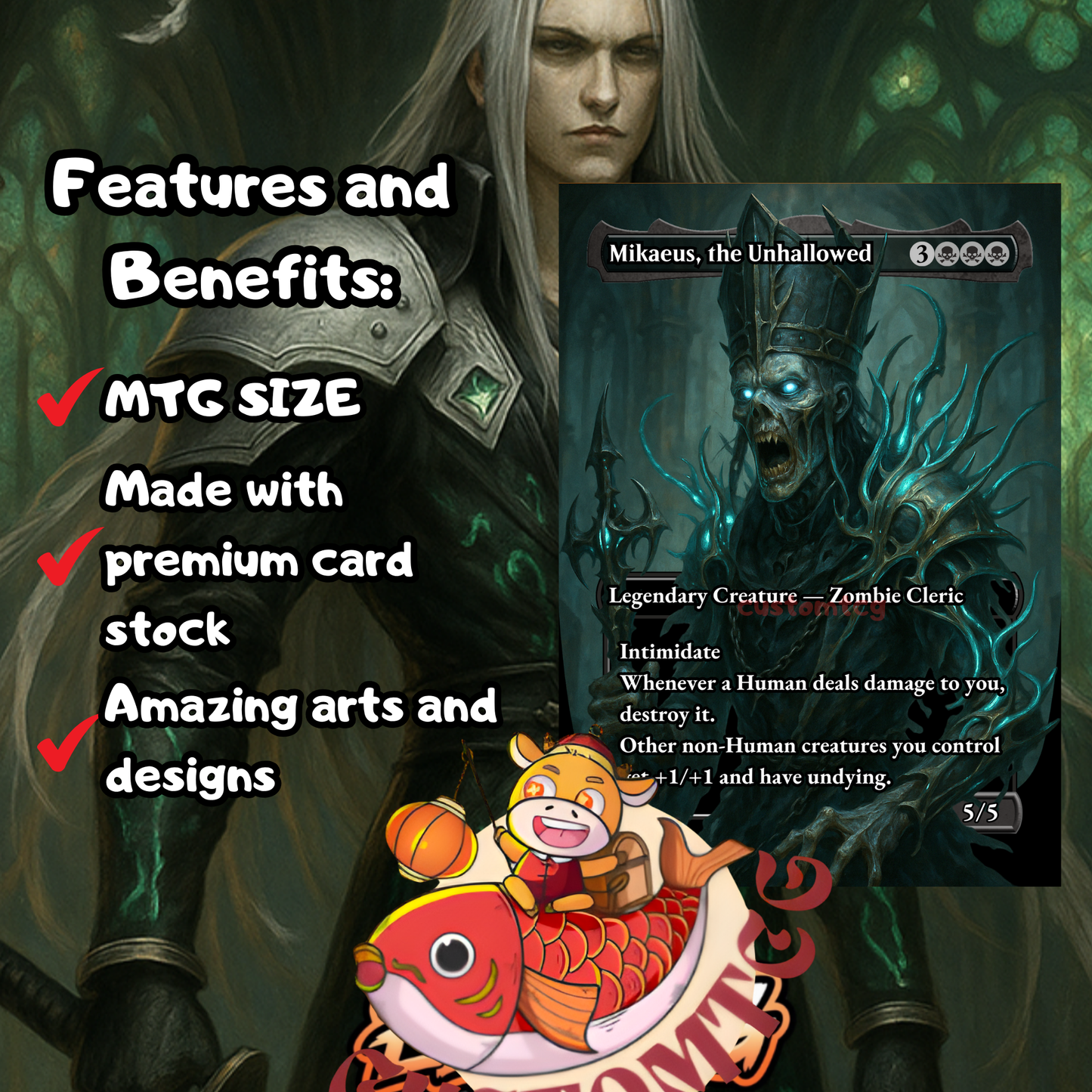 Sephiroth, Fabled SOLDIER // One-Winged Angel – Custom Deck