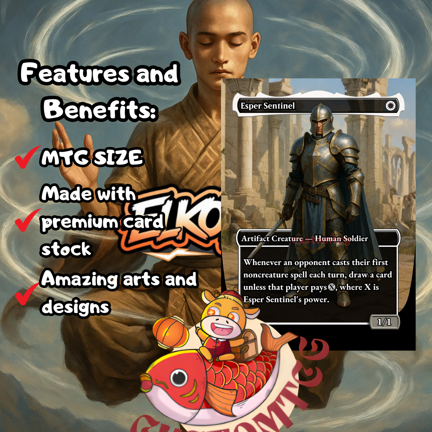 🌊 Avatar Aang — Custom Deck