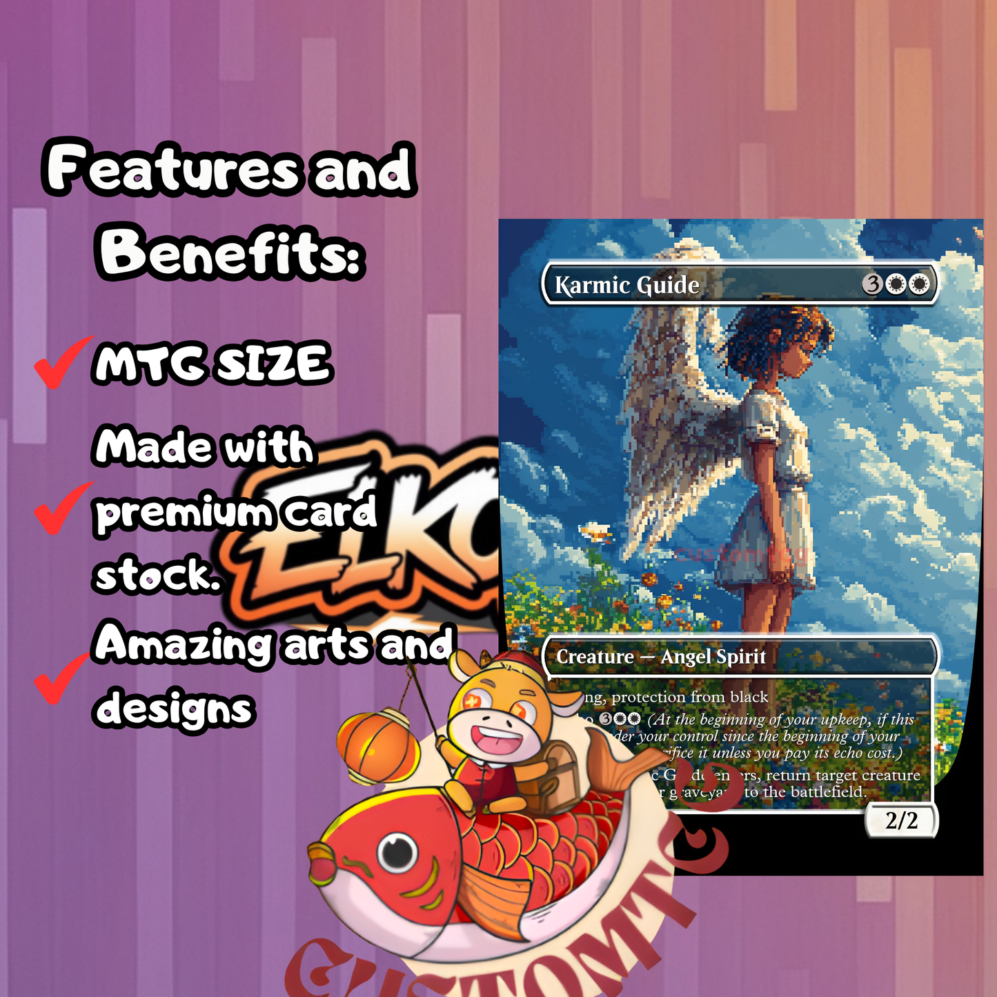 Jolly Balloon Man - Pixel Art Custom Deck