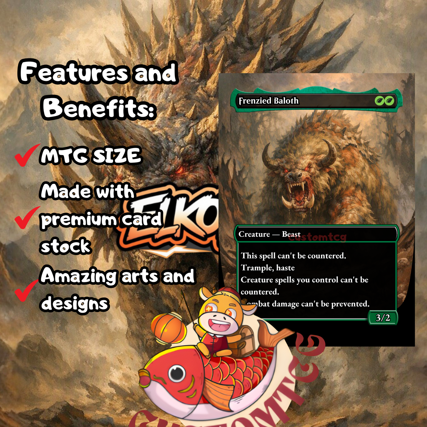Slinza, the Spiked Stampede — Gruul Beast Typal Custom Deck