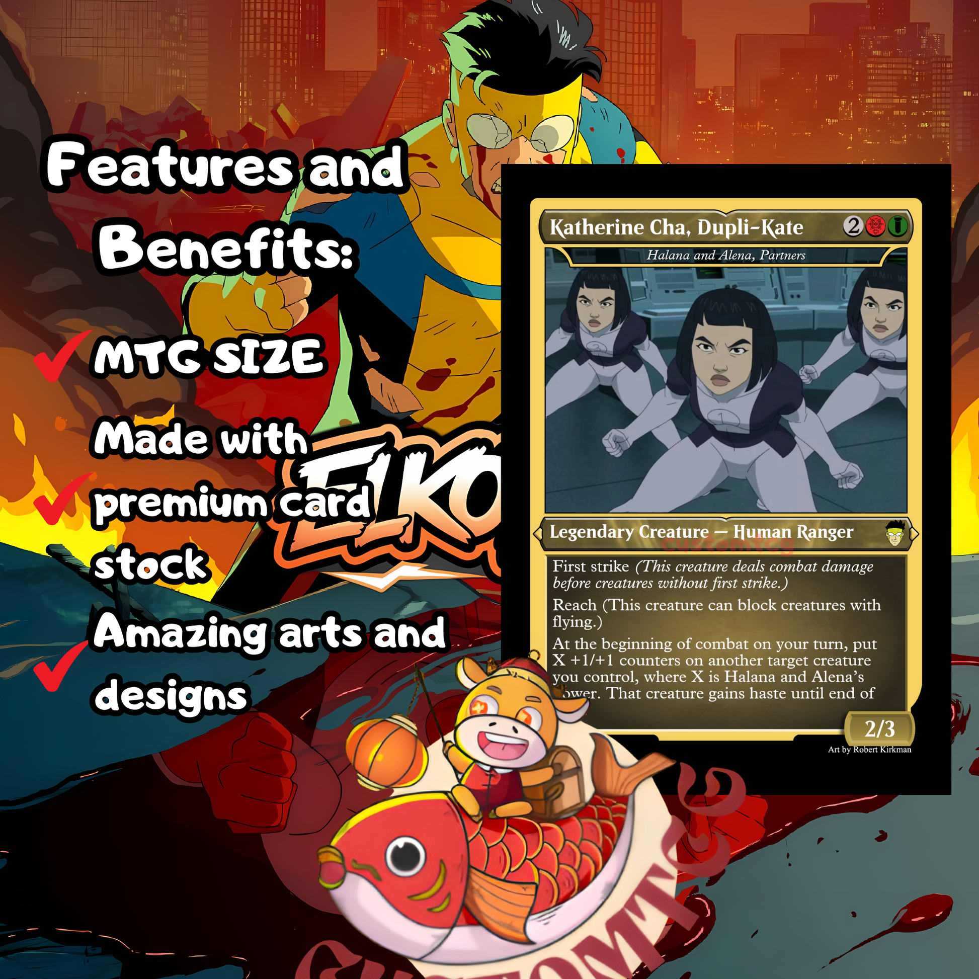 invincible mtg cards Invincible Custom Deck – ElkoyTCG