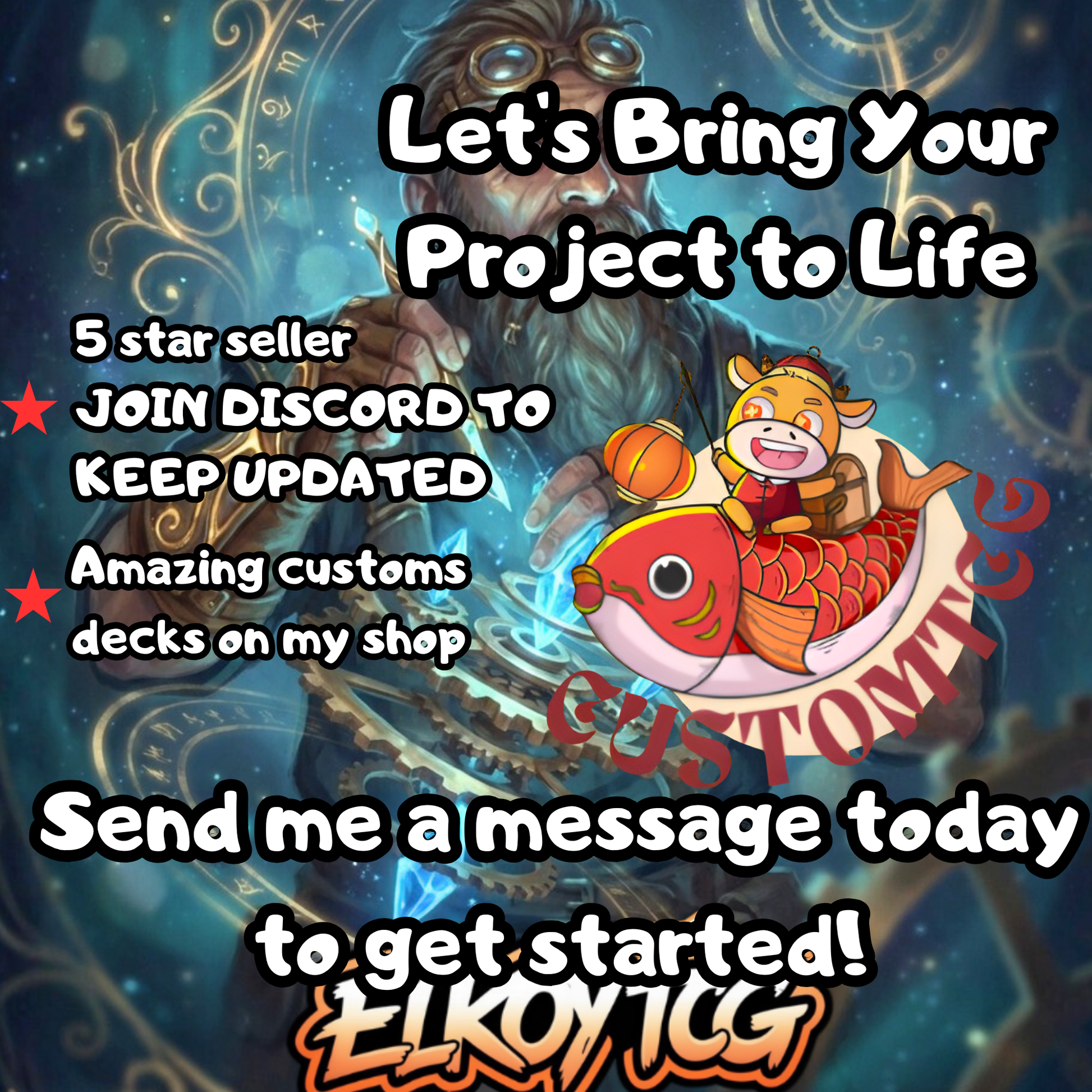 Rusko, Clockmaker Custom Deck – ElkoyTCG